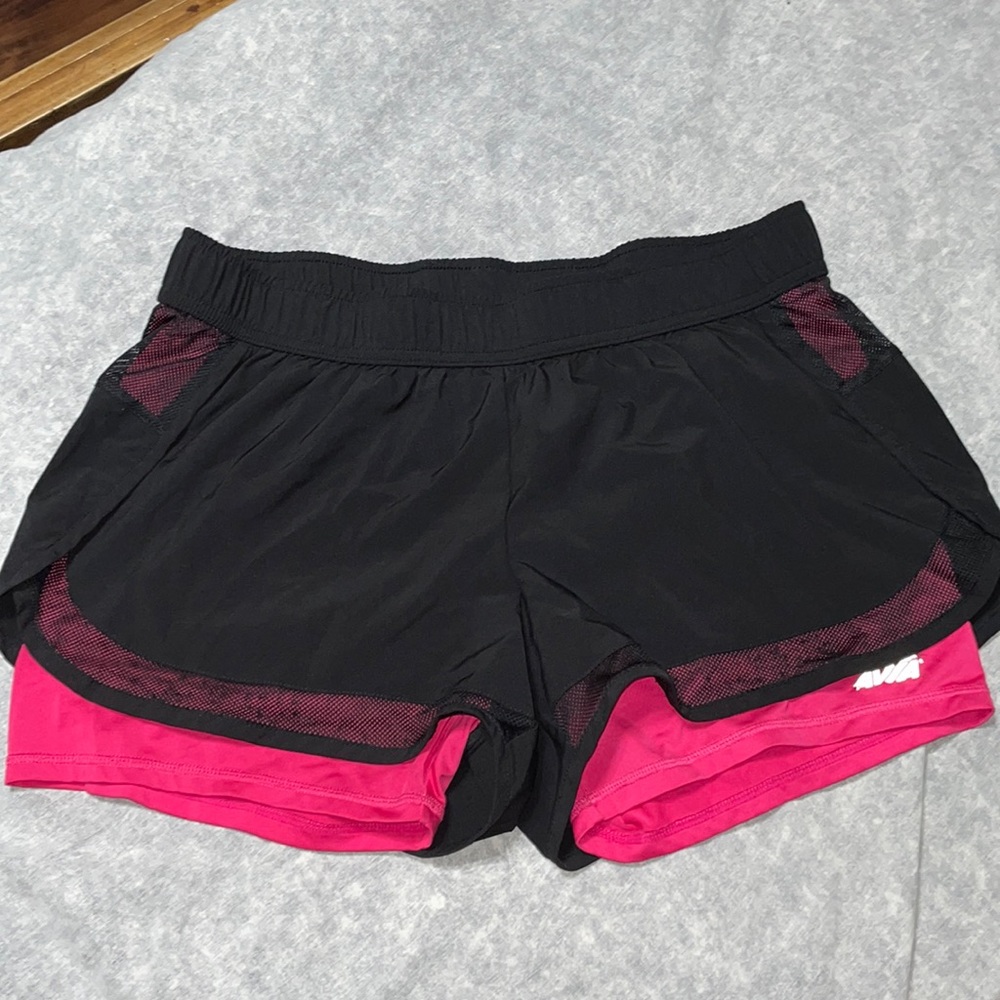 Black and Pink Athletic Shorts